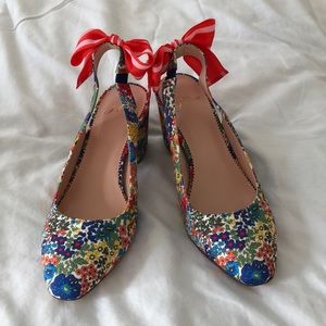 J Crew Block Heel Pumps